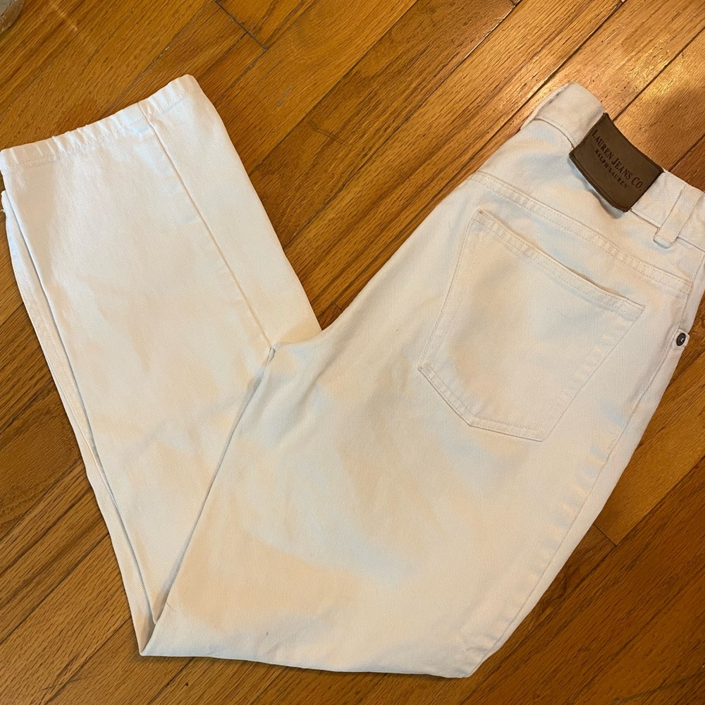 Vintage Ralph Lauren White Straight Jeans